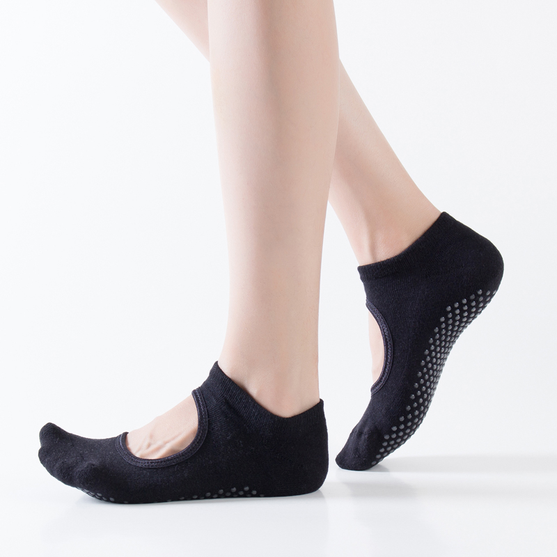 Pilates Yoga Ballet - Backless Women Pilates Socks Silicone Non-Slip