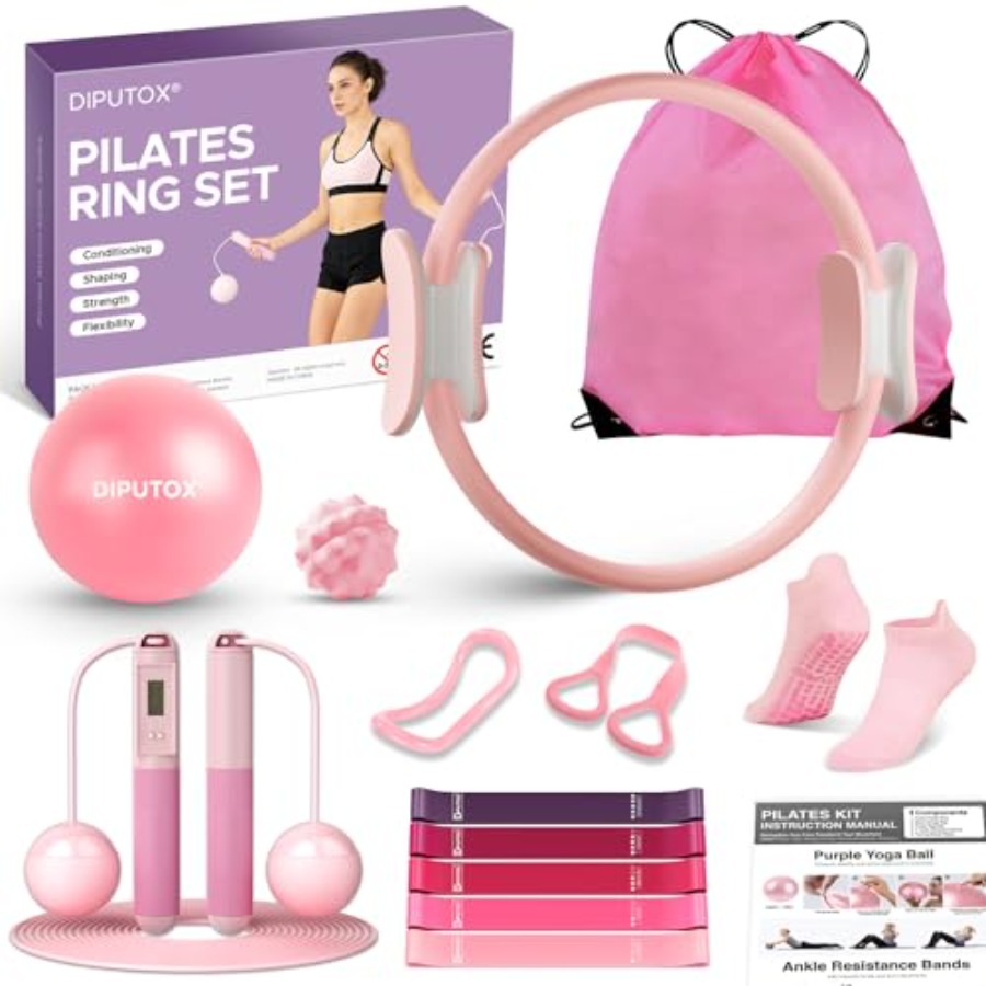 Pilates Ball Mini - Pilates Ring Kit for Women Home