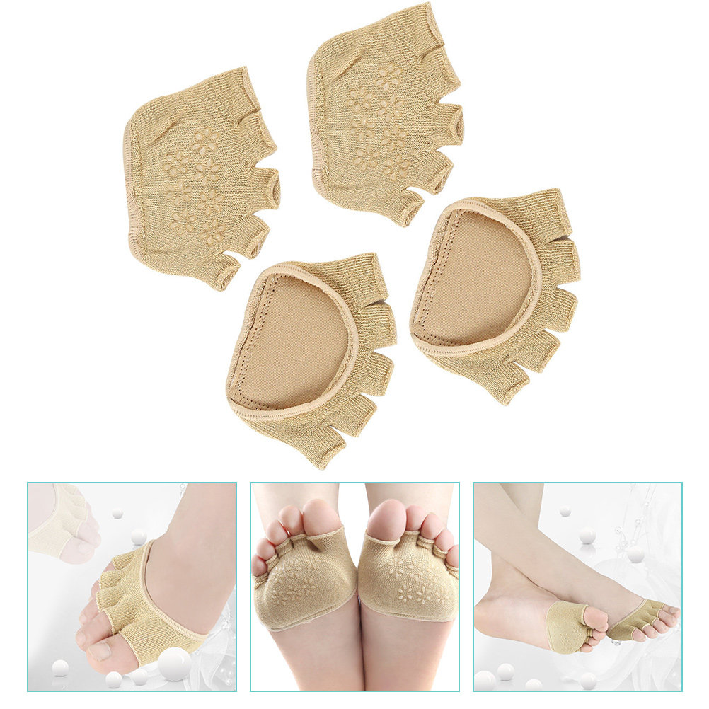 Pilates Yoga Ballet - 2Pairs Breathable Toe Yoga Socks Open
