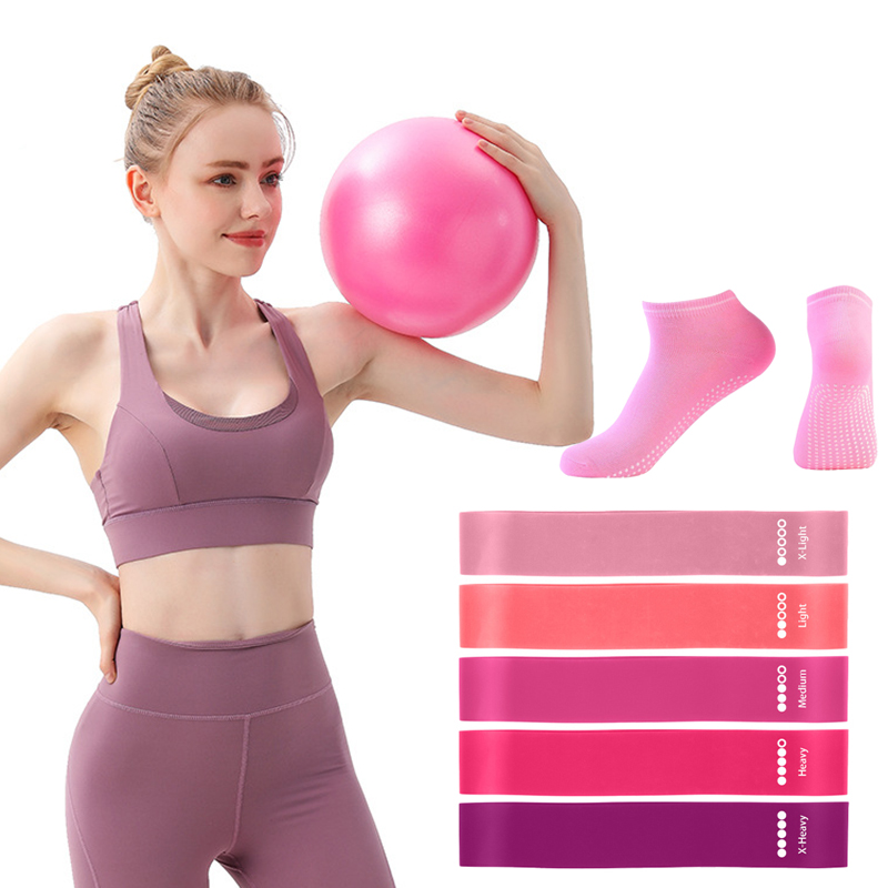 Pilates Ball Resistance Bands  - Pilates Yoga Kit บทวิจารณ์และราคา