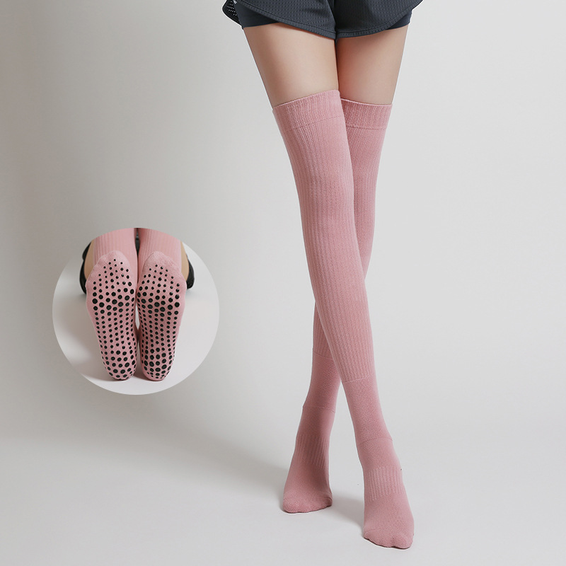 Women Non-slip Yoga Socks Long - Pilates Yoga Ballet บทวิจารณ์และราคา