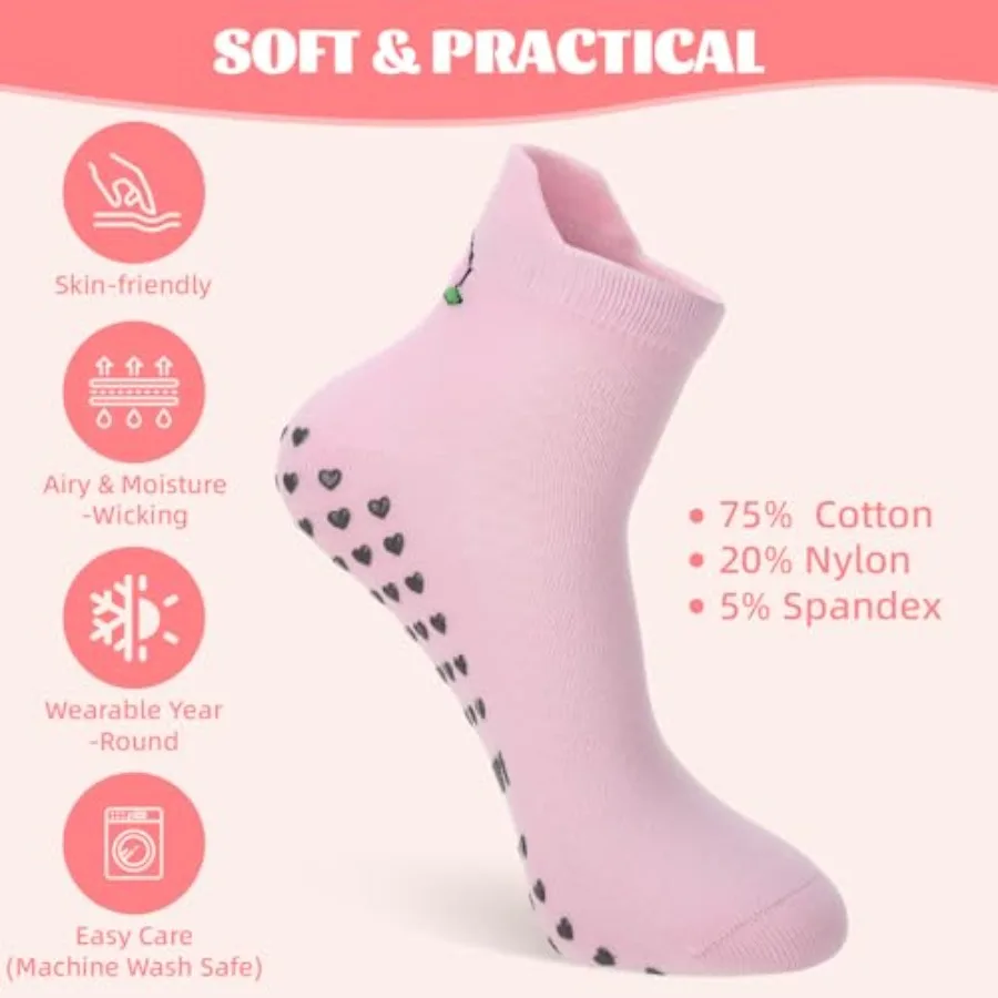 6 Pairs Pilates Socks with Gri - Pilates Yoga Ballet บทวิจารณ์และราคา