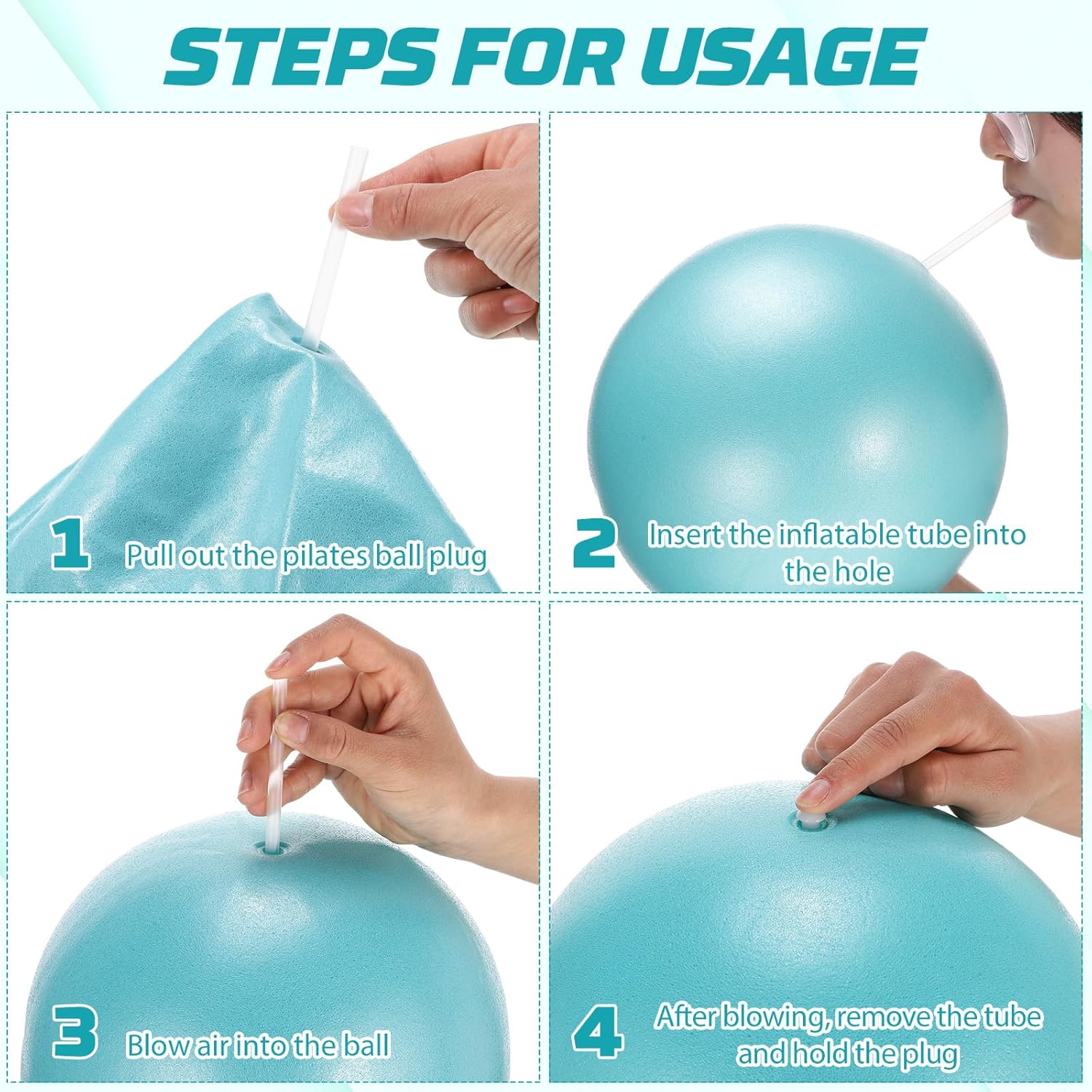 9 Inch Pilates Ball, Mini Exer - Pilates Ball Mini บทวิจารณ์และราคา