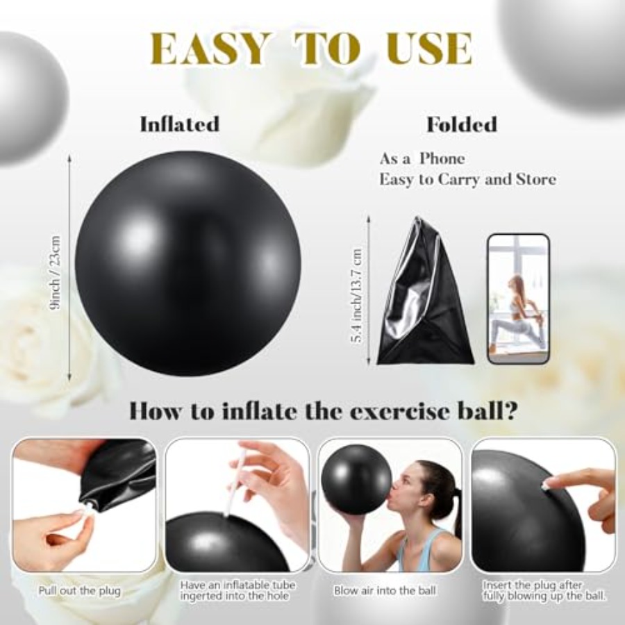40 Pcs 9 Inch Exercise Pilates - Pilates Ball Mini บทวิจารณ์และราคา