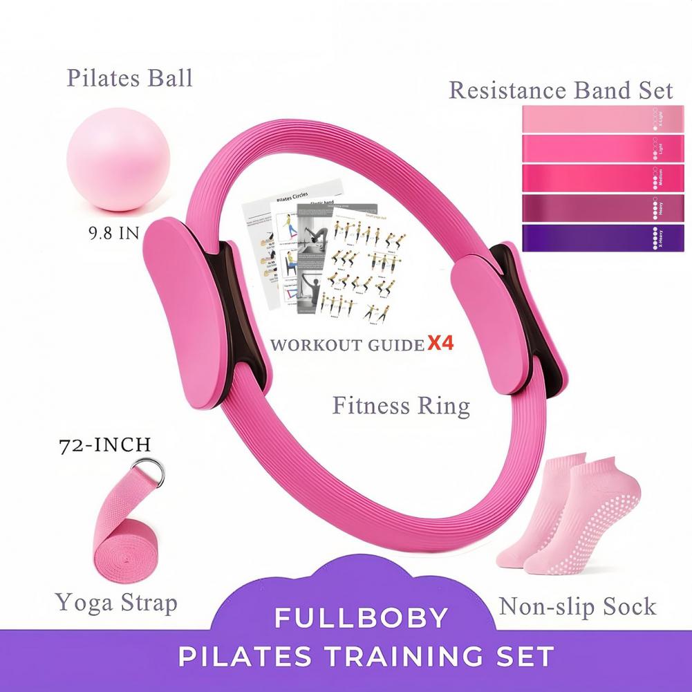 9Pcs/Set Yoga Fitness Kit with - Pilates Yoga Kit บทวิจารณ์และราคา