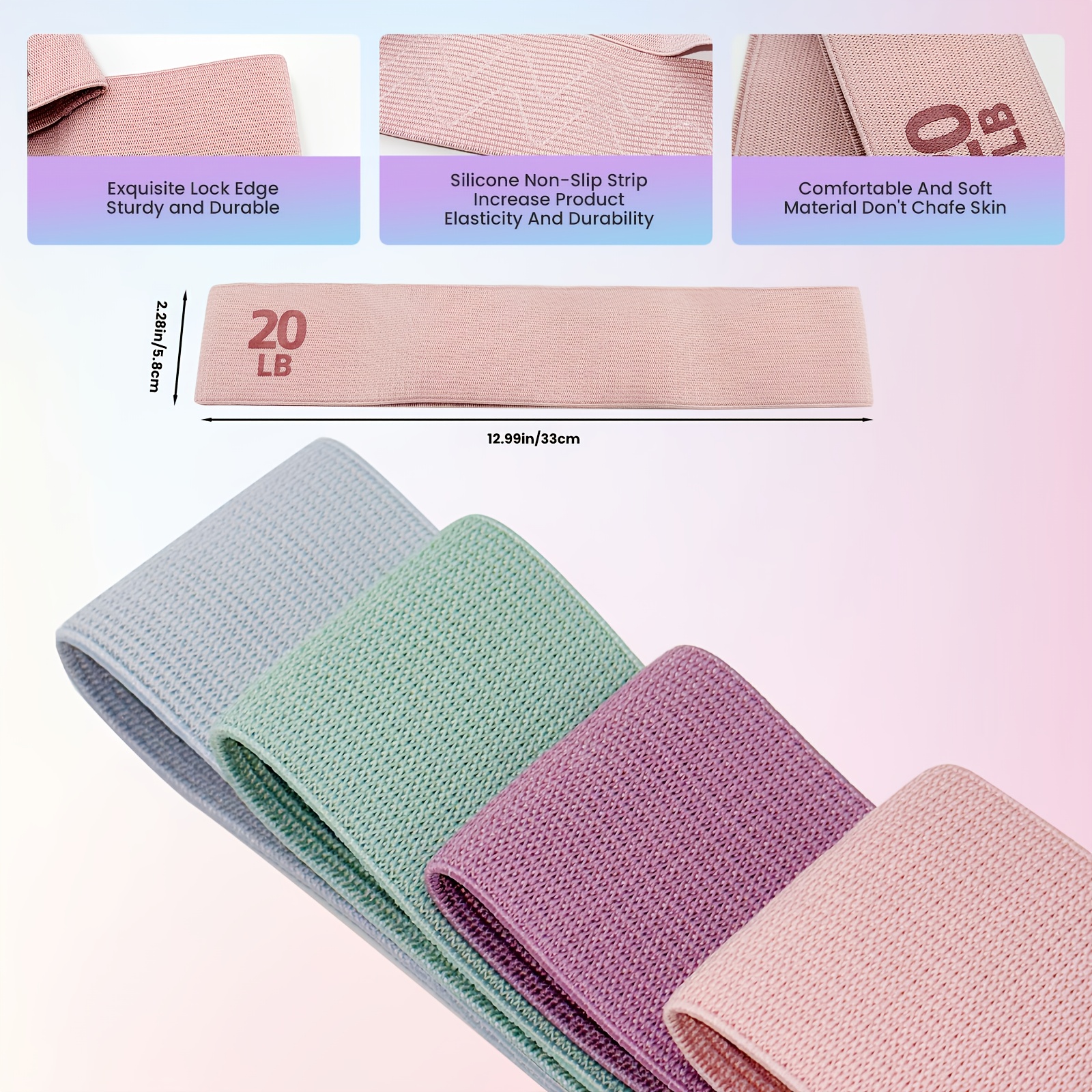 1Pc/4Pcs Fitness Resistance Ba - Pilates Yoga Core บทวิจารณ์และราคา