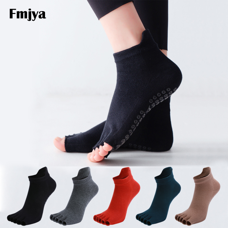 Yoga Socks Half Toe Anti-Slip  - Pilates Yoga Ballet บทวิจารณ์และราคา