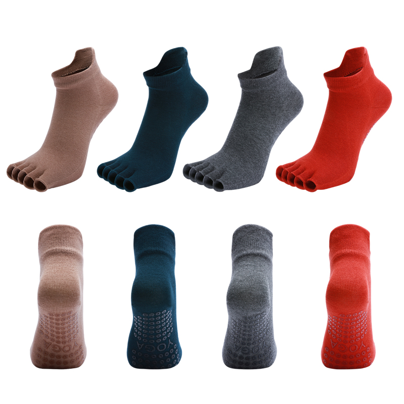 Yoga Socks Half Toe Anti-Slip  - Pilates Yoga Ballet บทวิจารณ์และราคา