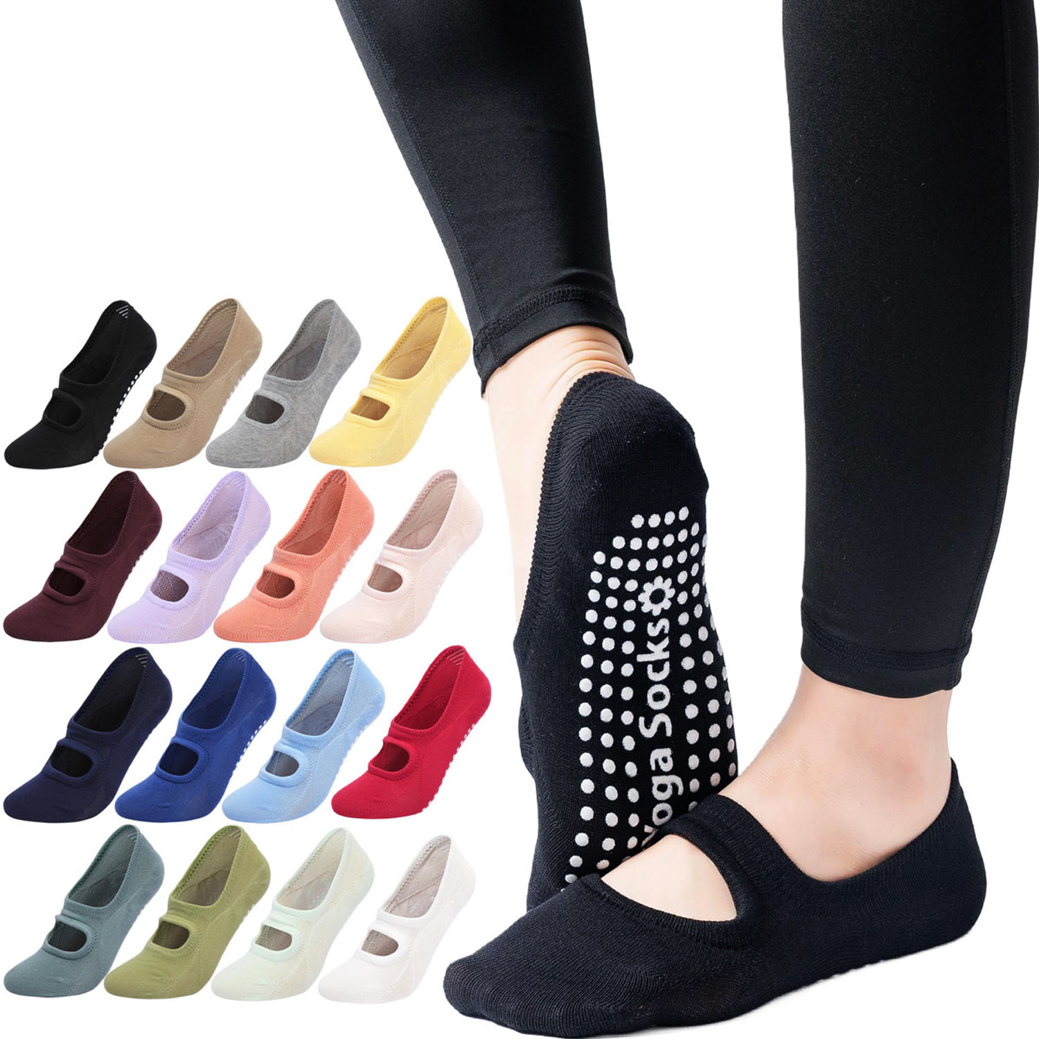 High Quality Women Yoga Socks  - Pilates Yoga Ballet บทวิจารณ์และราคา