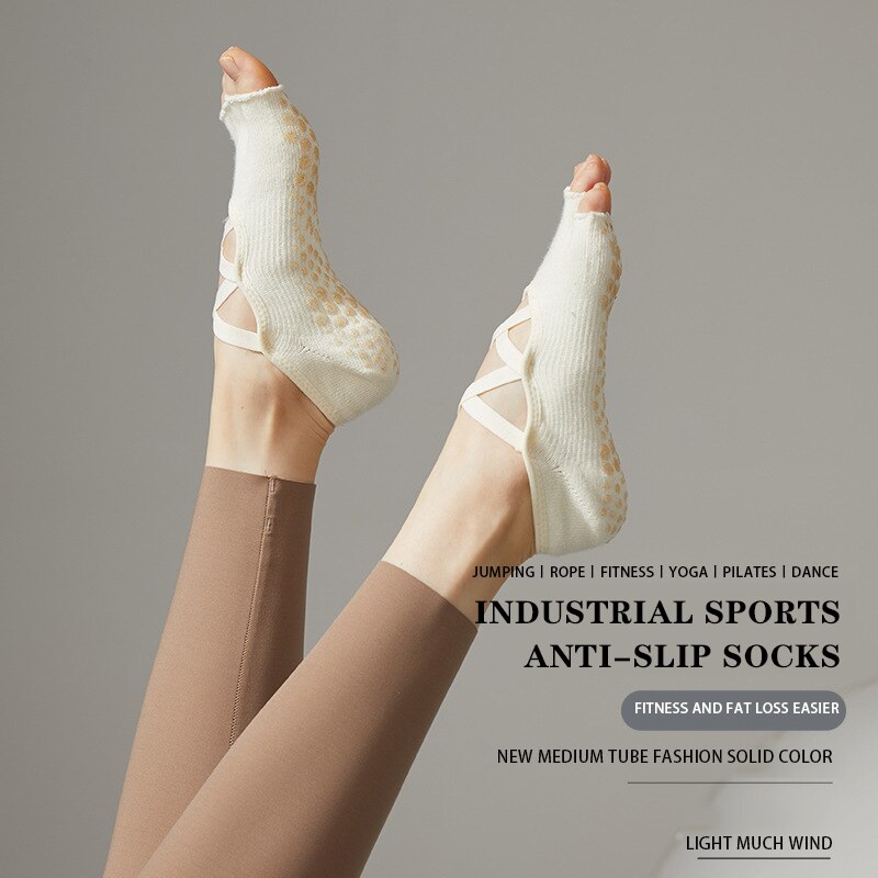 Ladies Yoga Socks Non Slip Gri - Pilates Yoga Ballet บทวิจารณ์และราคา
