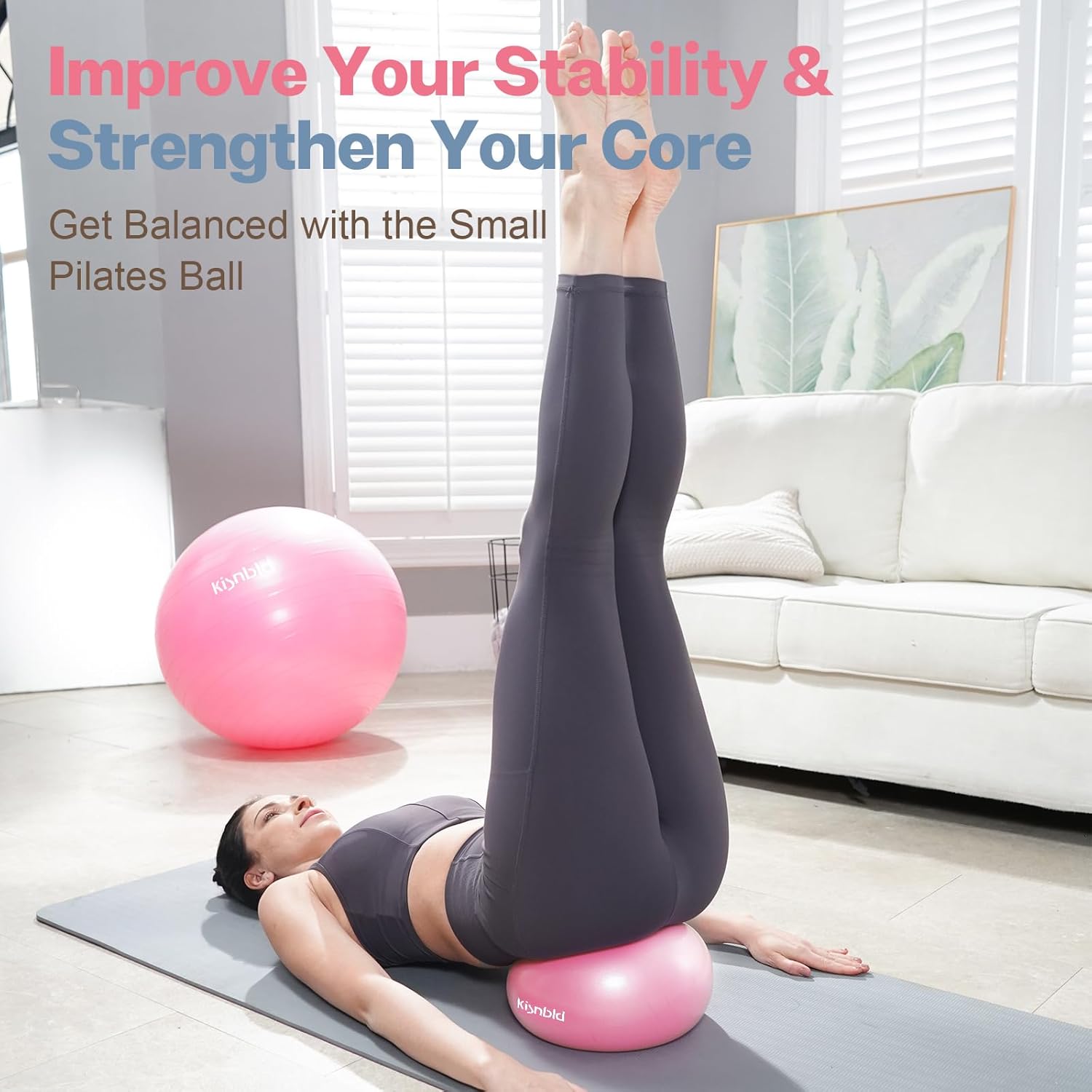 9 Inch Mini Pilates Ball, Anti - Pilates Ball Mini บทวิจารณ์และราคา