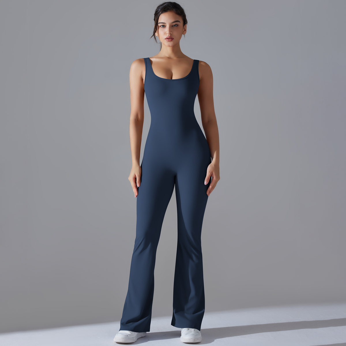 Sexy Back V Jumpsuit Gym Set W - Pilates Yoga Outfit บทวิจารณ์และราคา