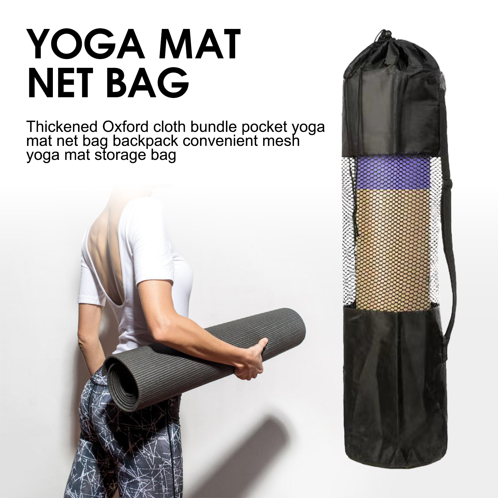Yoga Mat Bag with Mesh Window  - Pilates Yoga Outfit บทวิจารณ์และราคา
