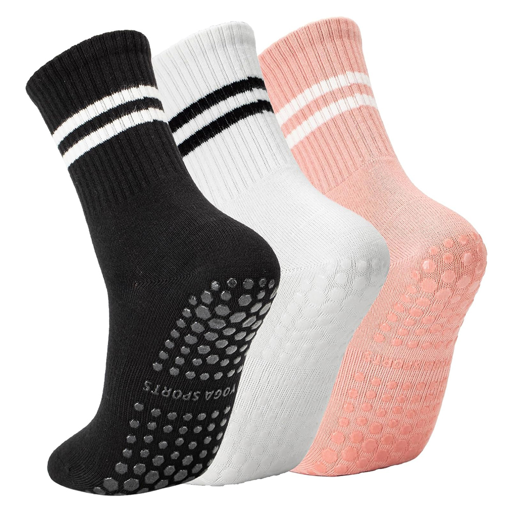 Yoga Pilates Socks with Grips  - Pilates Yoga Ballet บทวิจารณ์และราคา