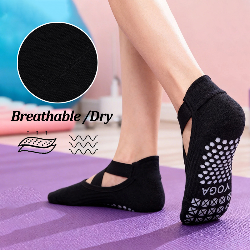 Women Non-Slip Yoga Socks Sili - Pilates Yoga Ballet บทวิจารณ์และราคา