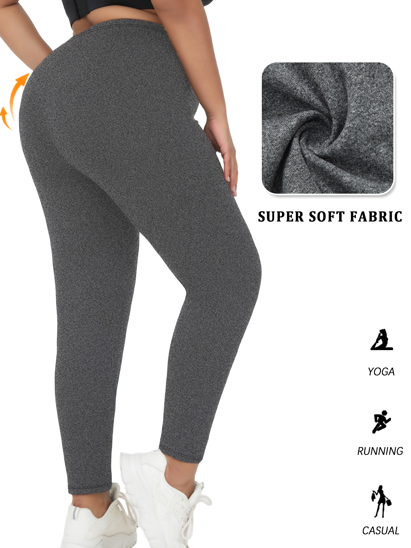 Plus size Women's Low Rise Wor - Pilates Yoga Outfit บทวิจารณ์และราคา