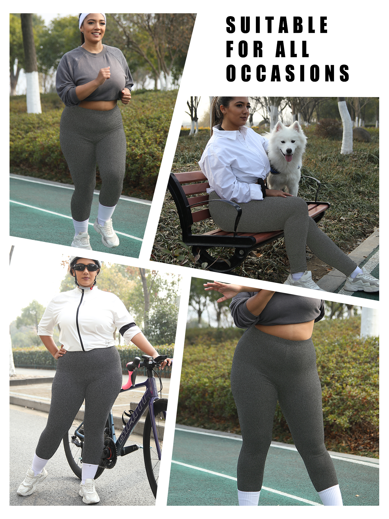 Plus size Women's Low Rise Wor - Pilates Yoga Outfit บทวิจารณ์และราคา