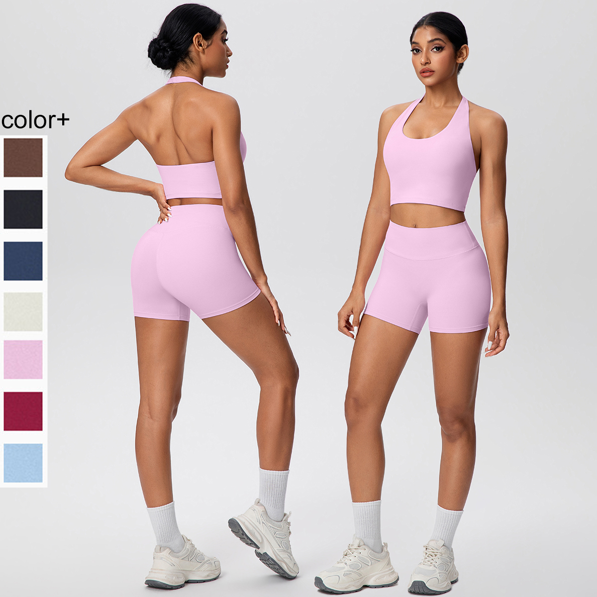 2picese Women Yoga Suit Solid  - Pilates Yoga Kit บทวิจารณ์และราคา