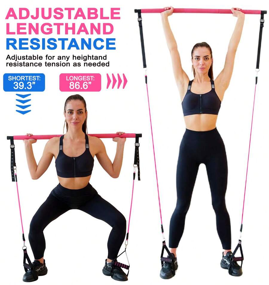 Pilates Bar Kit With 6x Resist - Pilates Yoga Kit บทวิจารณ์และราคา