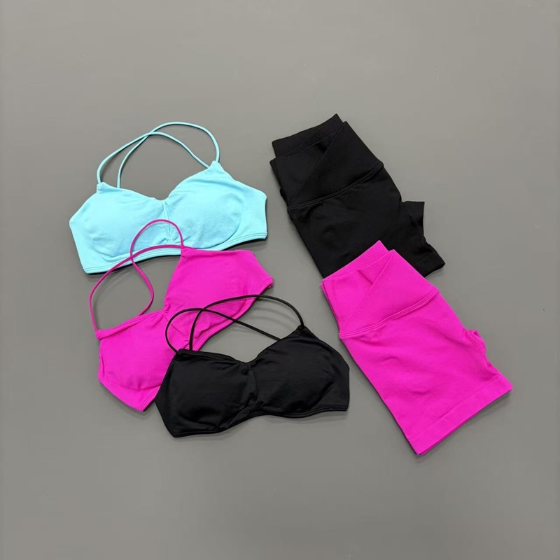 2PCS Woman Gym Vision Sets Cro - Pilates Yoga Kit บทวิจารณ์และราคา